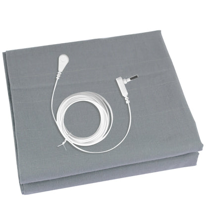 10% Silver Fiber Grounding Sheet Flat Bedsheet with Grounding Cord Organic Cotton Health Sheet Natural Wellness Release Stress